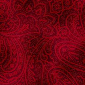 Radiant Paisley&nbsp;Brick Red - Bernartex Fabrics