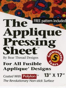 Applique pressing sheet
