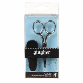 Gingher 4in Curved Embroidery Scissors
