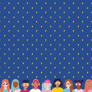 Grl Pwr Lightning Blue