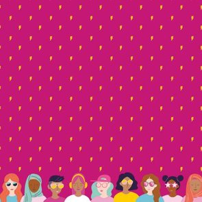 Grl Pwr Lightning Fuchsia