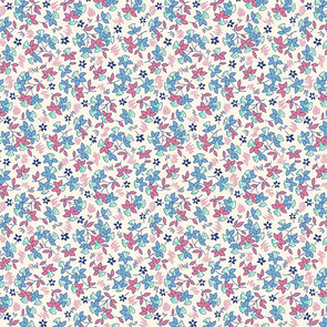  Aunt Grace Sew Charming Judie Rothermel Tossed Flowers Blue