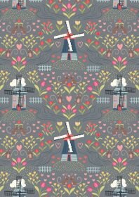 Lewis & Irene - Windmills on grey