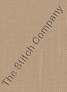    BORDUURSTOF BELFAST LINNEN 32 COUNT - LIGHT MOCHA 