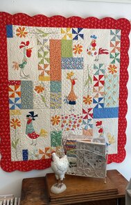 Chicken Scratch - Vrolijke Kippenquilt